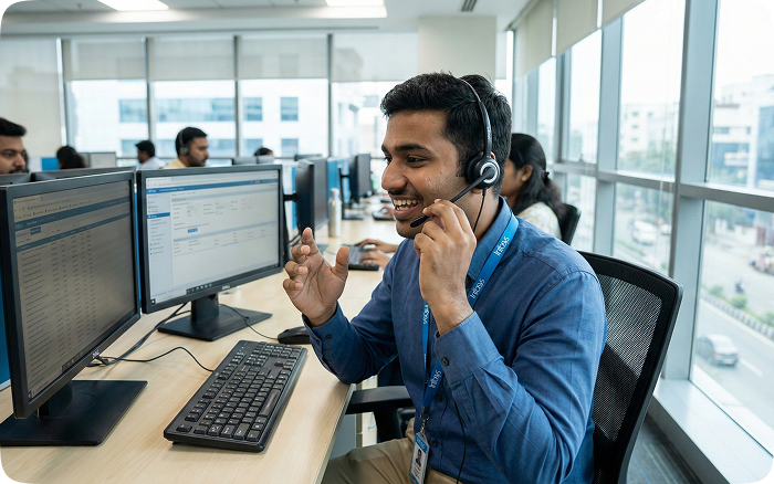 Customer Support Executive working at Hisab