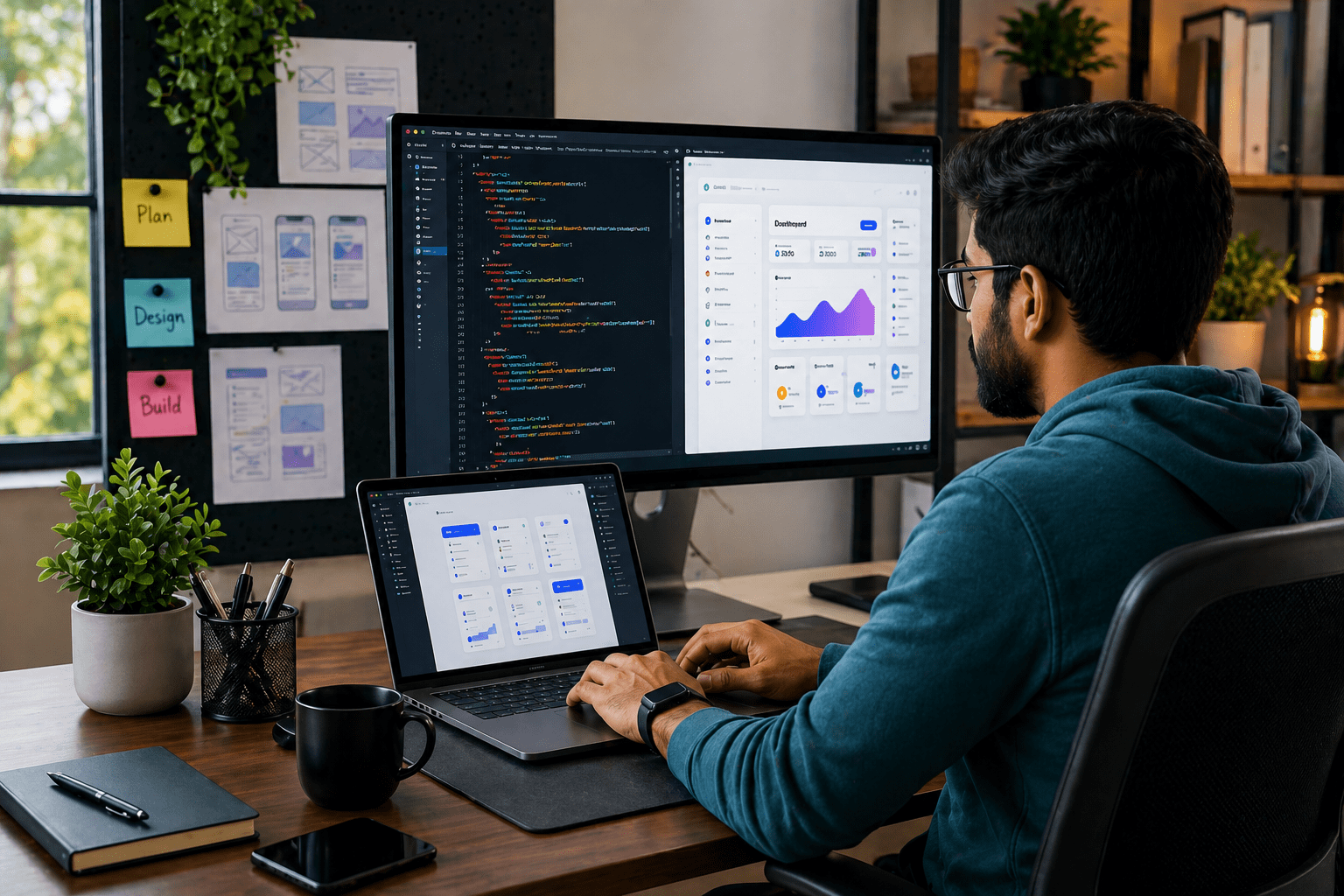 UI Developer working at Hisab